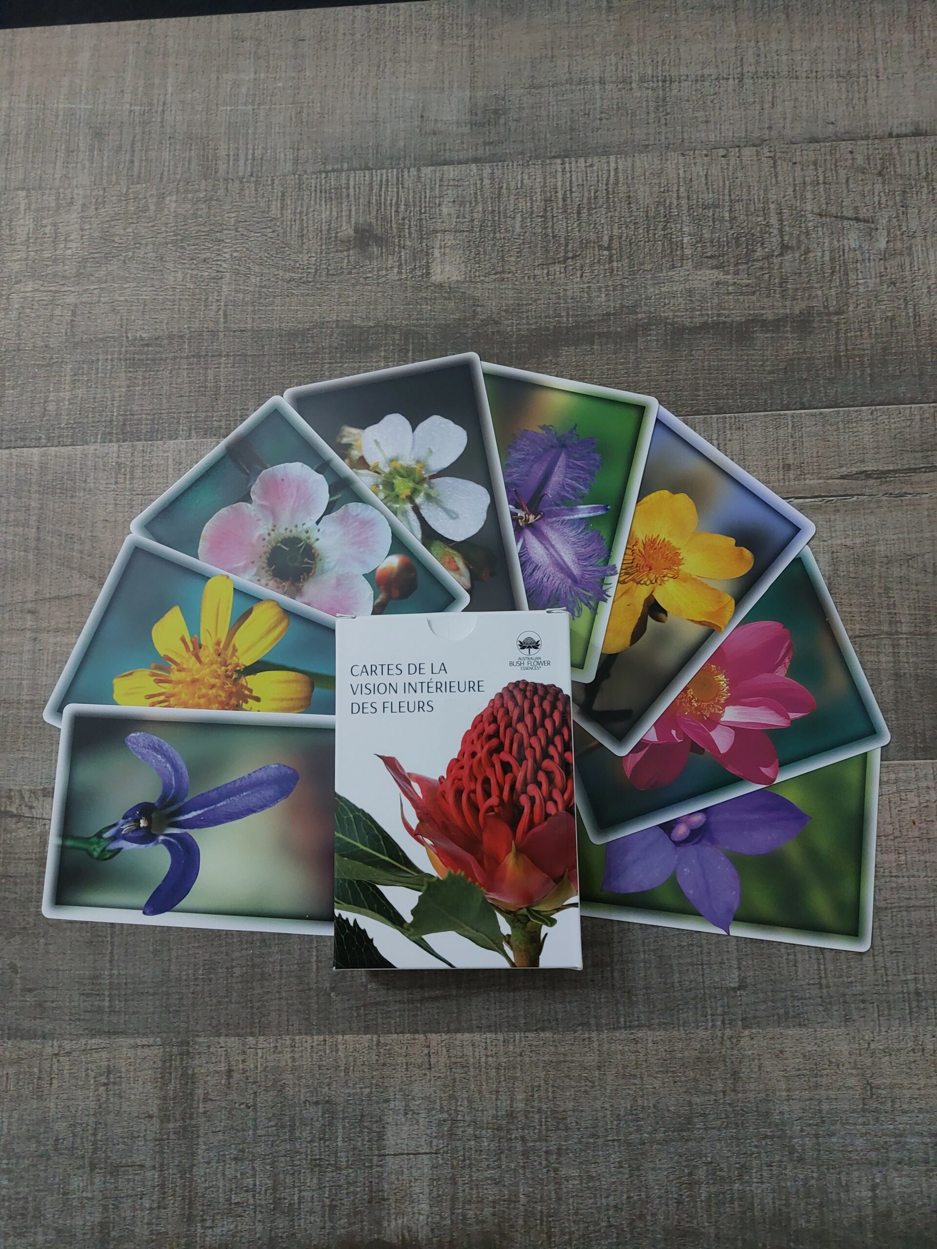Jeu de 69 cartes - cartes de la vision intérieure des fleurs